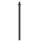 Dekorativ puller | Serie 465B | � 60 mm | fastmonteret, til indst�bning i beton med jordanker, total l�ngde ca. 1400 mm | uden l�s | med 2 �jer
